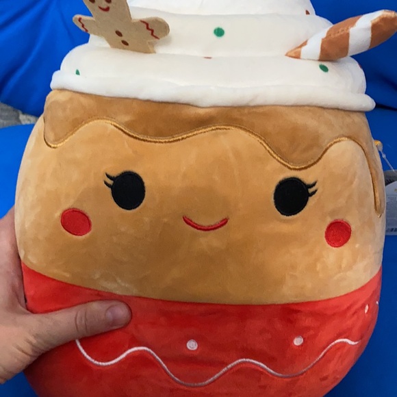 Original Squishmallows Named Ginger Size 11 “ Inch Gingerbread Latte NWTS - Picture 4 of 11